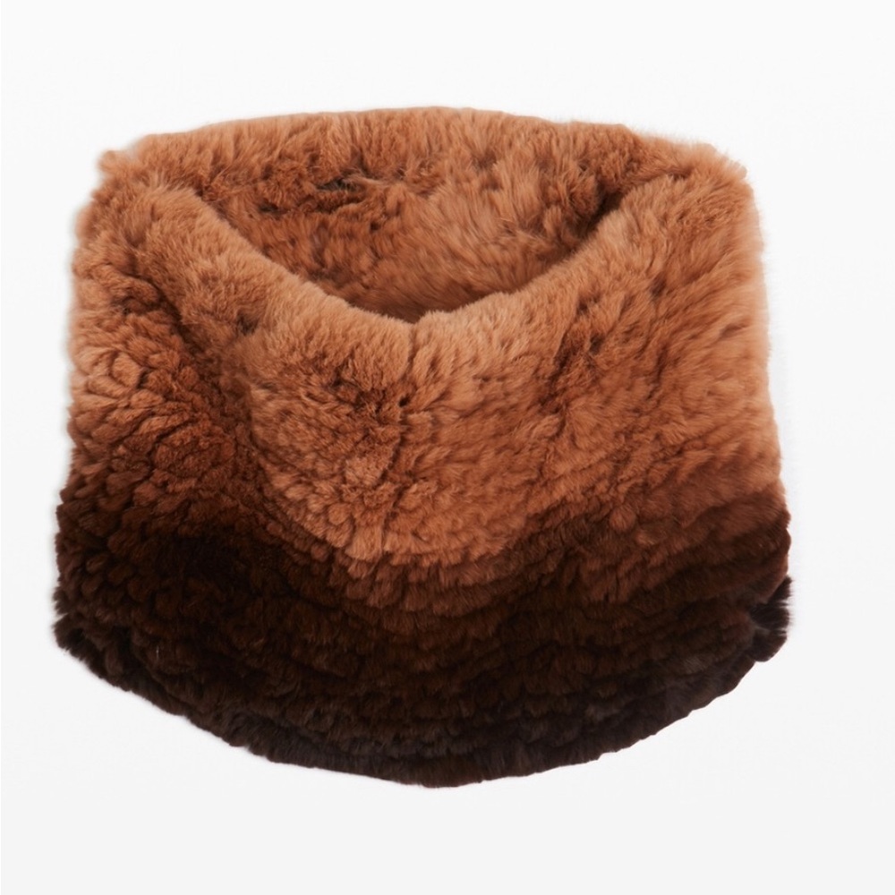 ETCETERA Genuine Rex Fur Neckie